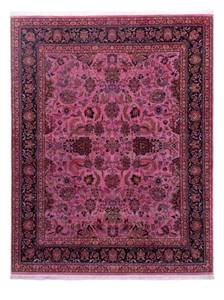 Designer Teppich - 302 x 235 cm - rosa Pink - Kunststoff - 235 x 1 x 302 cm