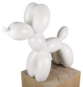 Sculpture moderne Fly Away Blanc - Pierre artificielle - Matière plastique - 50 x 46 x 18 cm