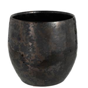 Cache pot antique en ceramique noir de g Schwarz - Keramik - Ton - 22 x 23 x 22 cm