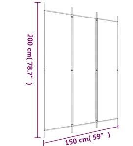 Raumteiler 3015997-1 (3-teilig) Anthrazit