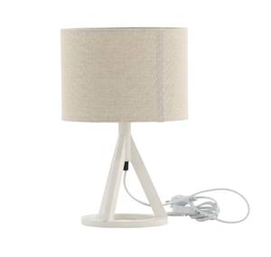 Tischlampe Kona Beige - Weiß