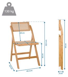 Klappstuhl TUDELA BAMBOO Braun - Bambus - 46 x 84 x 45 cm