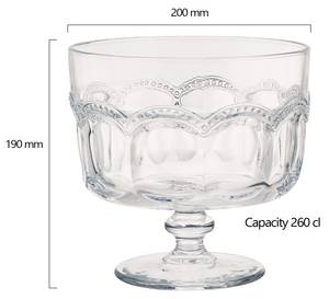 Pearl Ridge Trifle Schüssel Glas - 20 x 19 x 20 cm