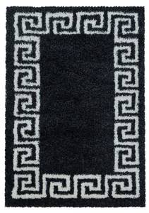 Tapis shaggy UNI E 140x200 noir Noir - 140 x 200 cm