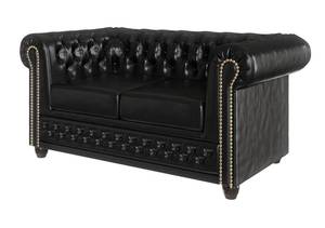 Chesterfield Perry Sofa 2-Sitzer Schwarz