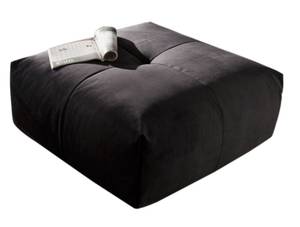 Hocker PALACE Polsterhocker Velvet Schwarz