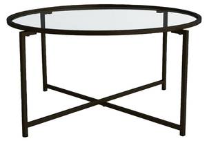 Table basse Cursa Noir - Verre - 82 x 40 x 83 cm