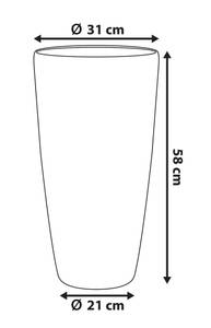 Cache-pot d'extérieur ABDERA Diamètre : 31 cm - Nombre de pièces dans le lot : 1