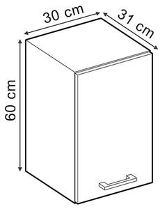 Küchenoberschrank R-Line 47500 Anthrazit - Schwarz