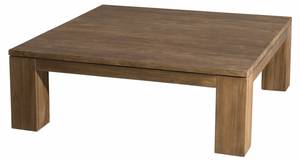 Table basse carrée en teck recyclé L100 Marron - Bois massif - 100 x 35 x 100 cm