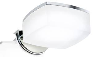 Led Aufsatzleuchte MIRROR Silber - Metall - 7 x 4 x 12 cm