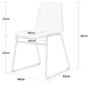 Stuhl DENNIS Kunststoff Stuhl DENNIS Kunststoff grau