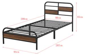 Metallbett Aarau Breite: 94 cm