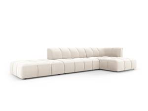 modulares Ecksofa SERENA 5 Sitzplätze Hochglanz Beige