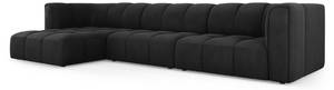 modulares Ecksofa SERENA 5 Sitzplätze Schwarz