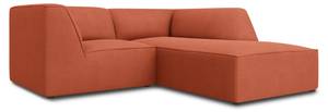 Ecksofa RUBY 3 Sitzplätze Hochglanz Rot