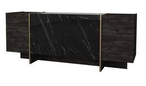 Sideboard Vidal Marmor Schwarz Dekor / Gold