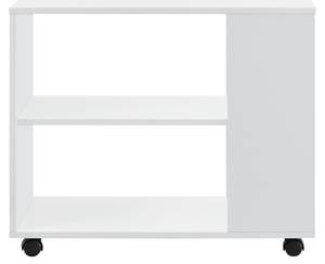 Table Basse Älvdalen à Roulettes Blanc - Bois manufacturé - 70 x 60 x 35 cm