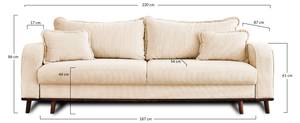 3-Sitzer Sofa ALBANE Beige