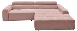 Ecksofa RENO Pink - Armlehne davorstehend rechts - Ecke davorstehend rechts