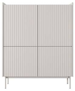 Hochkommode LEVANT Beige - Holzwerkstoff - 103 x 126 x 38 cm