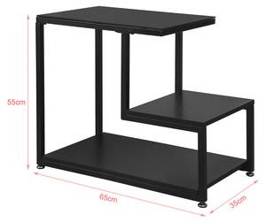 Table d’Appoint FBT65-SCH Noir - Bois manufacturé - 65 x 55 x 35 cm