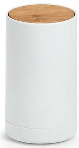 Behälter für Kosmetikstäbchen, Ø 6 Weiß - Kunststoff - 7 x 12 x 7 cm