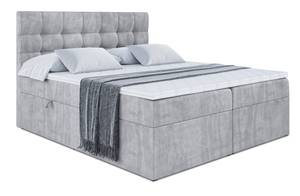 Boxspringbett BERO Hellgrau - 140 x 110 cm - H3