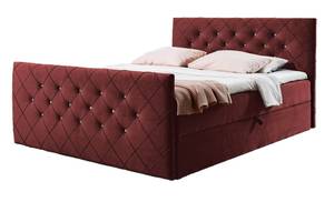 Boxspringbett MOLIE Bordeaux - Breite: 122 cm