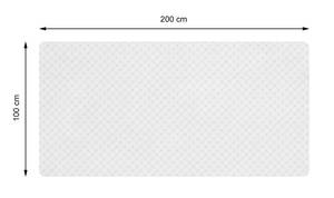 Matratzenschoner 100 x 200 cm Weiß - Textil - 100 x 6 x 200 cm