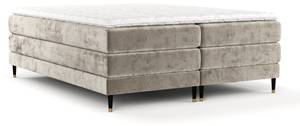 Boxspringbett Navas Beige - Breite: 180 cm