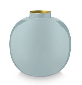 Runde Vase Metall III Blau - Metall - 16 x 23 x 16 cm