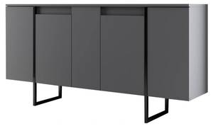 Kommode Betel Grau - Holzwerkstoff - 35 x 80 x 160 cm