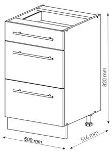 Meuble cuisine Fame-Line 36024 Blanc neige - Blanc