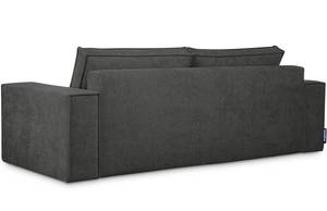 NAPI II Sofa 3 Sitzer Silber / Grau - Silbergrau - Breite: 244 cm