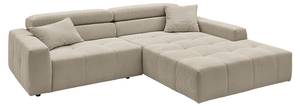 Ecksofa RENO Beige - Armlehne davorstehend rechts - Ecke davorstehend rechts