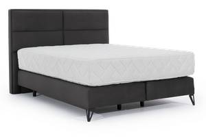 Boxspringbett CANDORIS Anthrazit - Breite: 198 cm