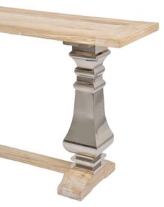 Console GLAMOUR CONT160 Beige - Bois massif - Bois/Imitation - 160 x 85 x 45 cm