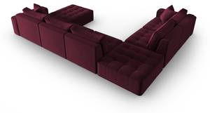 modulares U-Formsofa MIKE 8 Sitzplätze Rubinrot