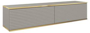 RTV-Schrank Geriffelt ORO 135 Grau Grau