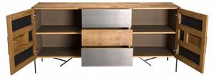 Buffet MADISON Grau - Holz teilmassiv - 45 x 78 x 167 cm