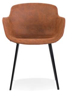 Fauteuil DERBY Marron - Bois manufacturé - Métal - Matière plastique - 59 x 80 x 54 cm