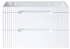 Armoire sous lavabos FIJI CUW100 2D Blanc - Bois manufacturé - Matière plastique - 100 x 62 x 46 cm