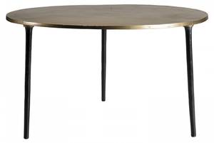 Table basse ronde aluminium doré D80 Doré - Métal - 80 x 45 x 80 cm
