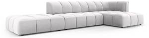 modulares Ecksofa SERENA 5 Sitzplätze Silber