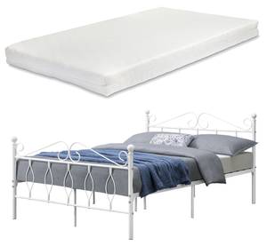 Metallbett Apolda mit Matratze Breite: 145 cm