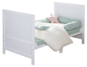 Mitwachsendes Babybett Easy Sleep Weiß - Holzwerkstoff - 78 x 78 x 142 cm