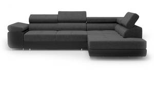 Ecksofa Eckcouch Almada L Form Couch Schwarz - Ecke davorstehend rechts