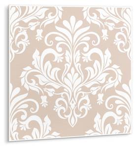 Selbstklebende Fliesen (9 St.) Ornament Beige - Kunststoff - 30 x 30 x 1 cm