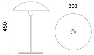 Cassis Lampe de table Noir